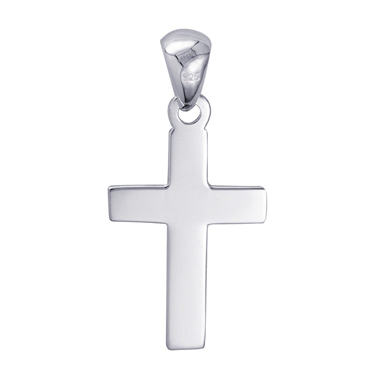 Parrys Jewellers Fine Silver Flat Cross