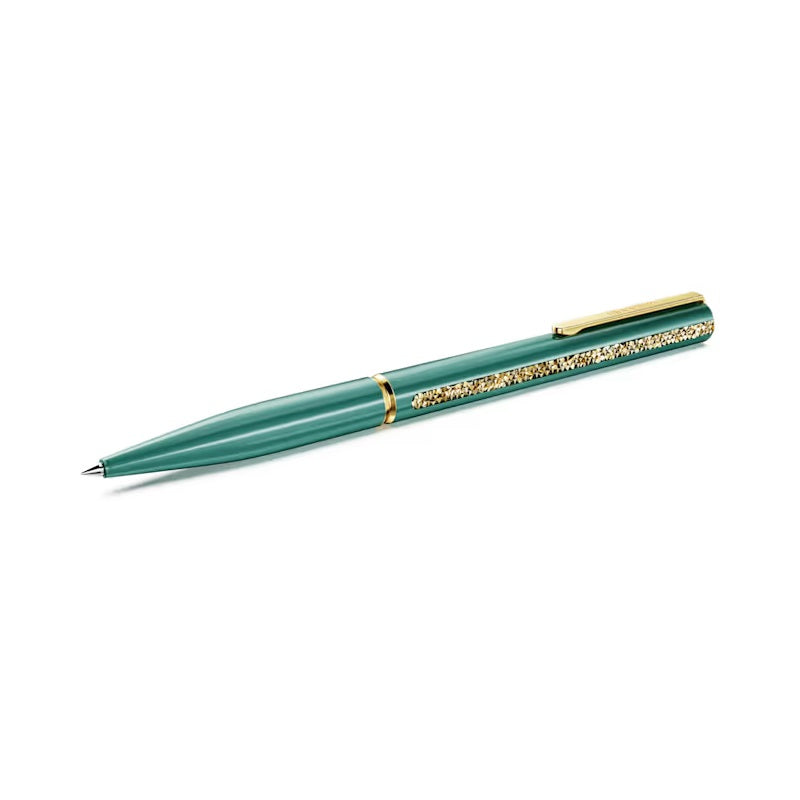 Swarovski Crystal Shimmer Glide ballpoint pen Green, Green lacquered, gold-tone plated 5707708