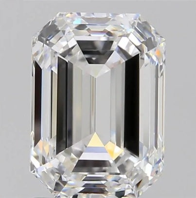 1.50ct EVVS2 EX EX Nil Emerald Cut Lab Grown IGI cert LG520272937