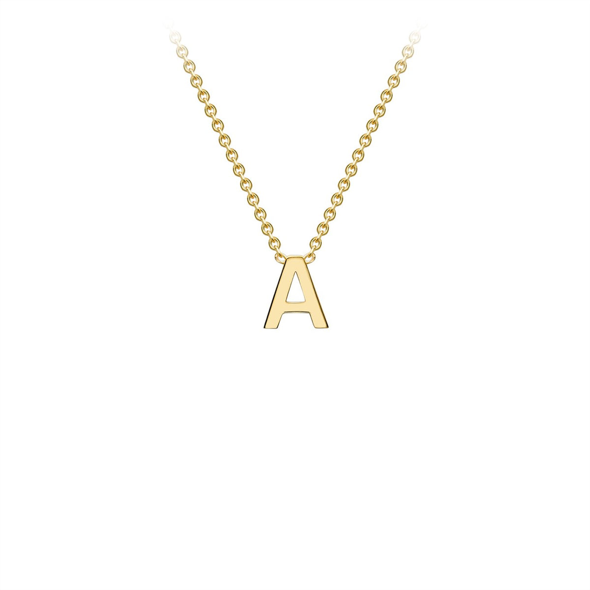 Parrys Jewellers 9ct Yellow Gold Initial 'A' Necklace 38+5cm (Copy)